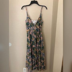 Floral wrap-around Maxi dress